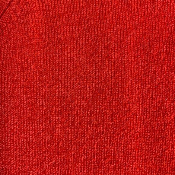 Vince red-orange 100% cashmere crew - Picture 6 of 8